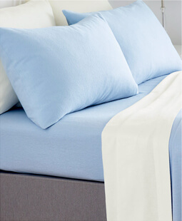 Vantona Plain Dyed Napguard Flannelette Fitted Sheet